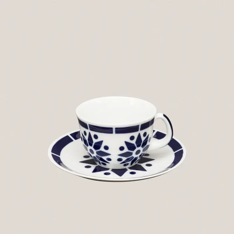 Taza Desayuno con plato Ros Nº1