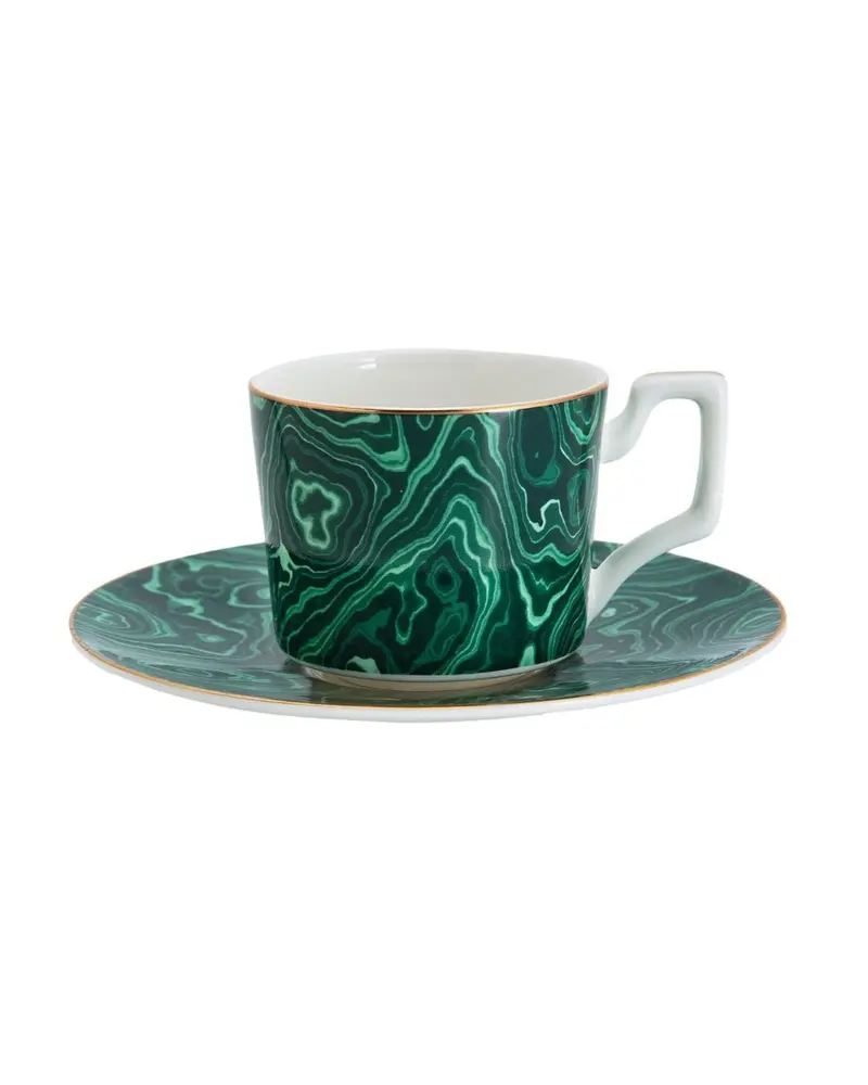 TAZA ESPRESSO CON PLATILLO MALAKITA