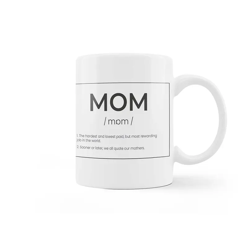 Taza “Mom” inglés