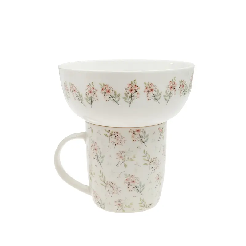 Taza set 2 new bone 355ml bol desayuno
