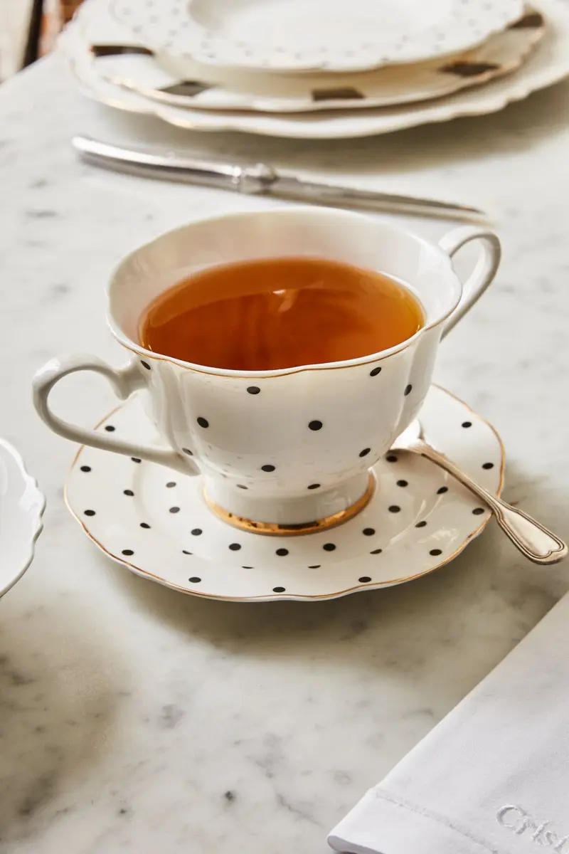 Taza Y Plato Consomé Puntos Cristina Oria