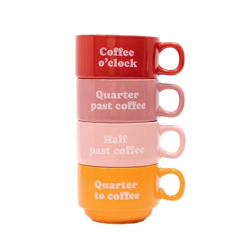 Tazas "Coffee Clock" (Set de 4)