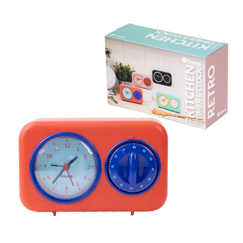 Temporizador de cocina retro - rojo