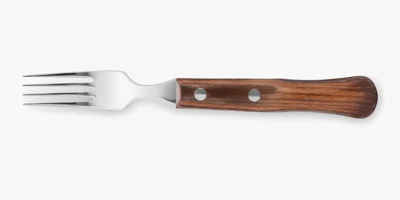 Tenedor para Churrasco Madera de Haya Comprimida 206 mm