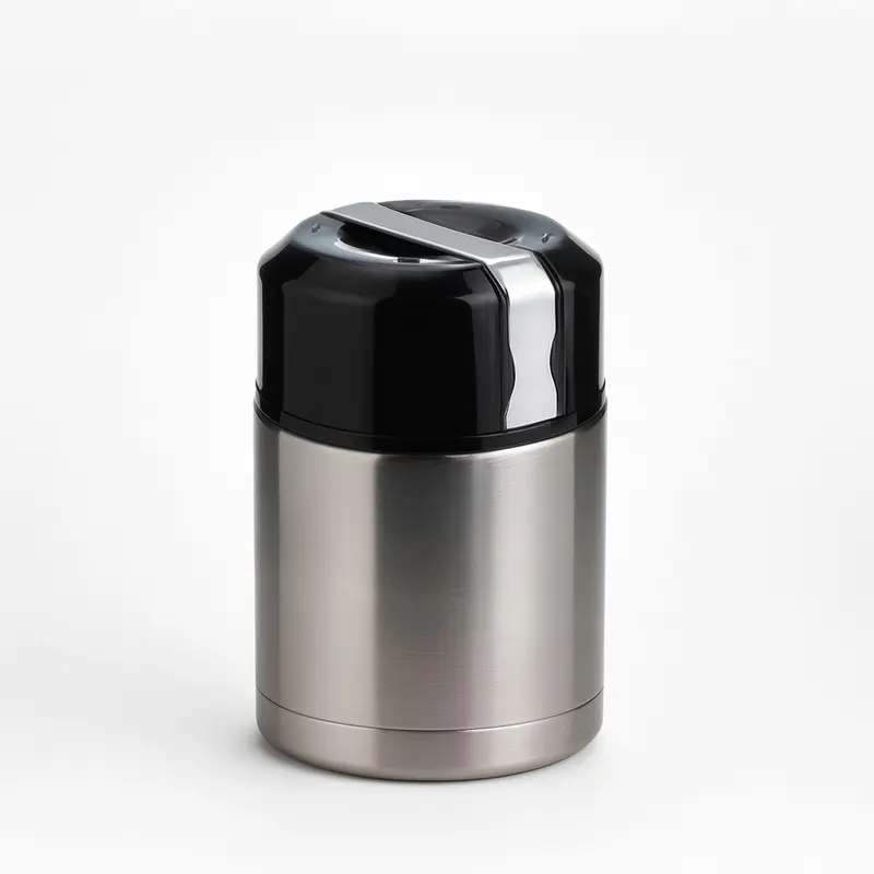 Termo para sólidos Office de acero inoxidable plateado de 800 ml