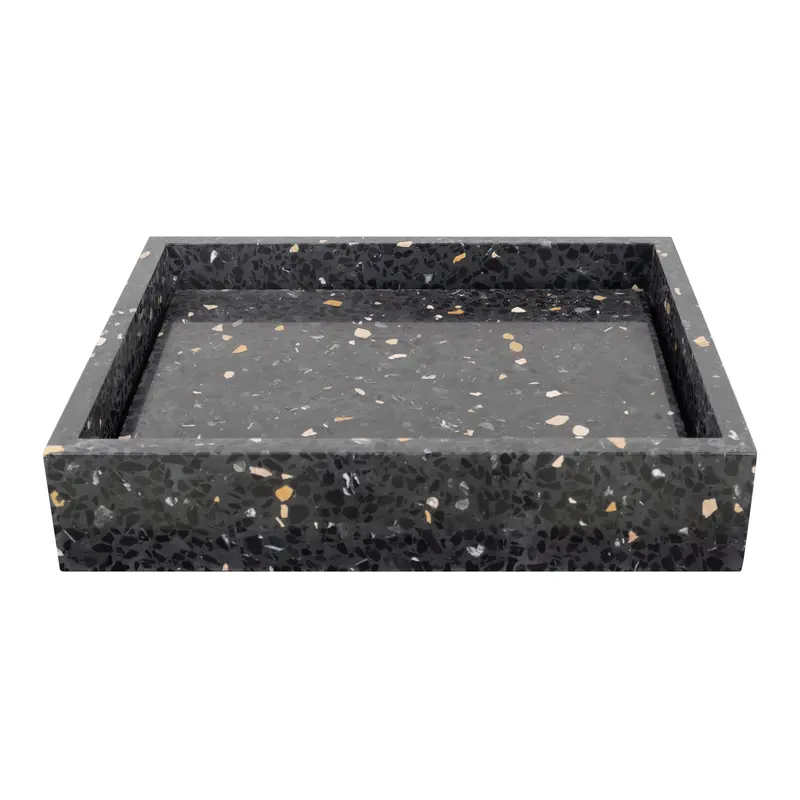 Terrazo George Negro - Con placa base