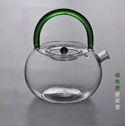 Tetera borosilicato c/asa