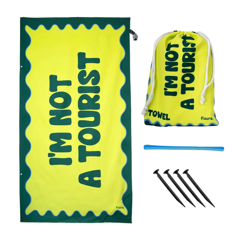 Toalla playa "I`m not a tourist"