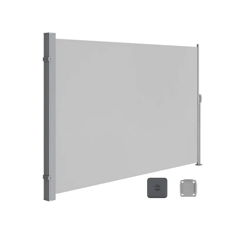 Toldo Lateral Extensible 200 x 350 cm Gris Antracita