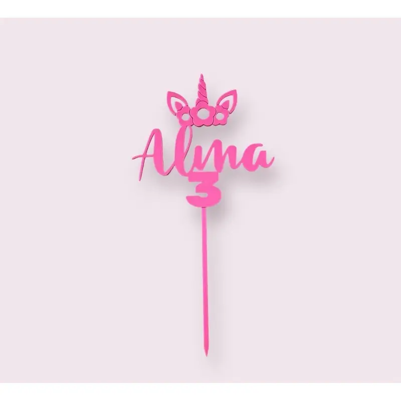 TOPPER UNICORNIO NOMBRE