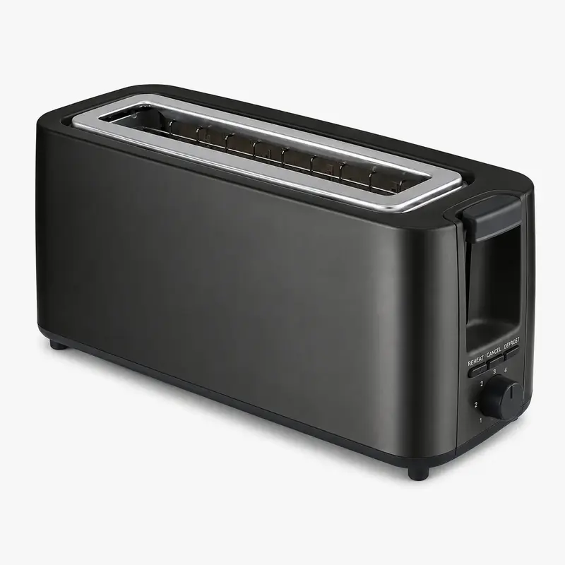 TOSTADORA 2 RANURAS 900W NEGRA MATE KUKEN