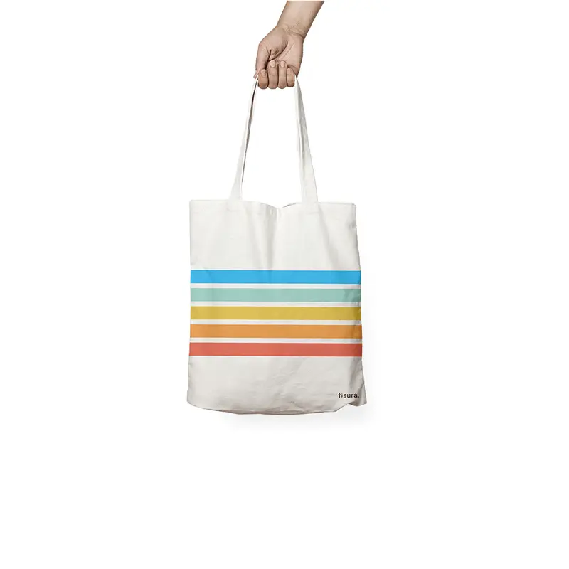 Tote bag original  "rainbow"