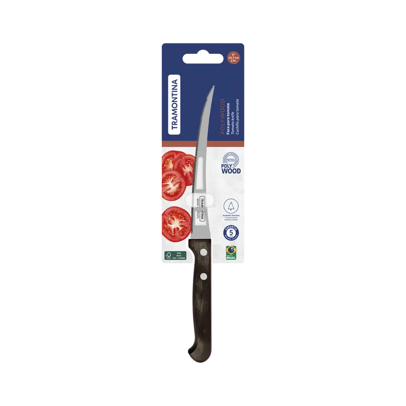 Tramontina Cuchillo de Tomates y Frutas Polywood 13 cm