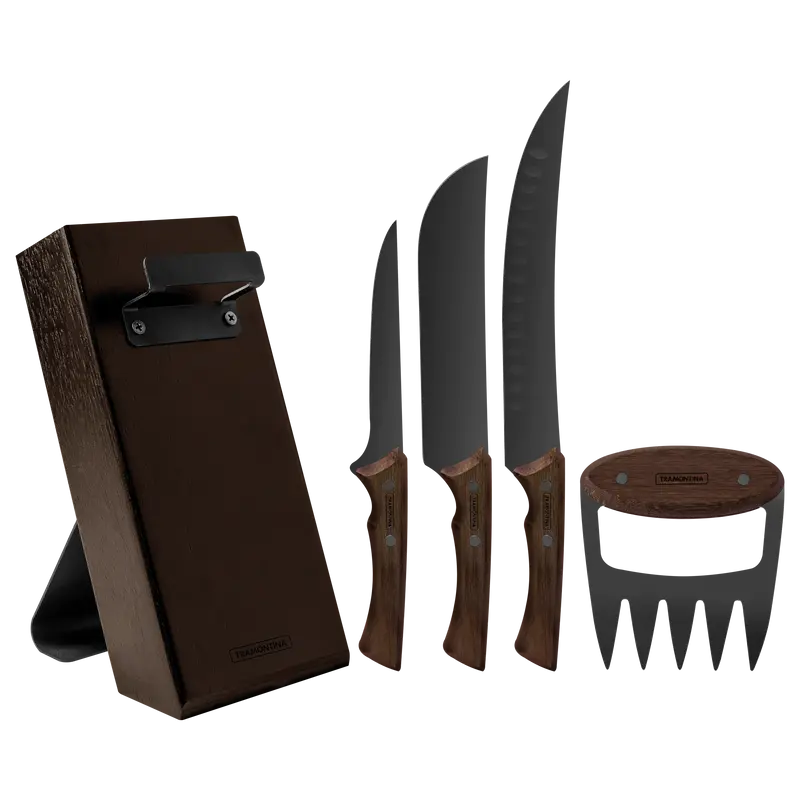 Tramontina Juego de Cuchillos Churrasco Black 5 piezas