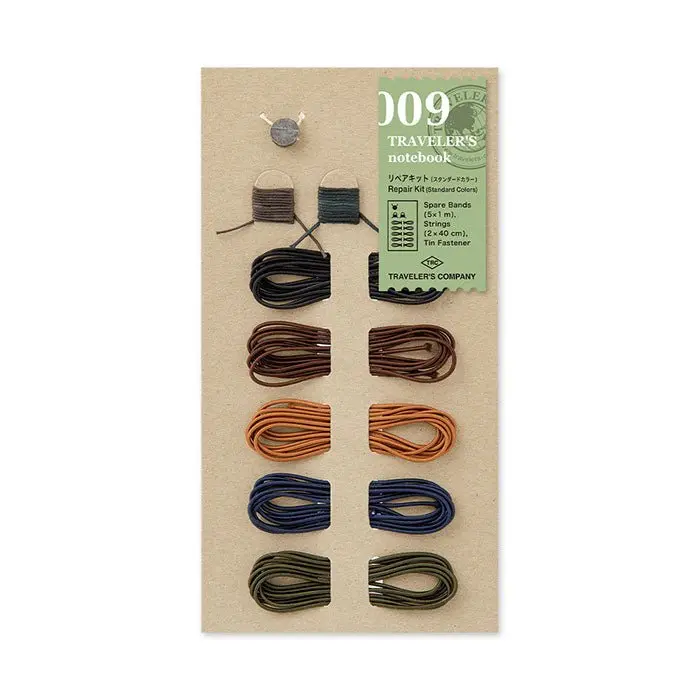 TRAVELER'S notebook Recambio 009 Kit de Reparación Colores Estándar - Tamaño Regular / Pasaporte