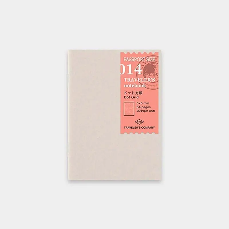 TRAVELER'S notebook Recambio 014 Cuadrícula de Puntos - Tamaño Pasaporte