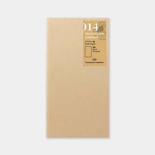 TRAVELER'S notebook Recambio 014 Papel Kraft - Tamaño Regular
