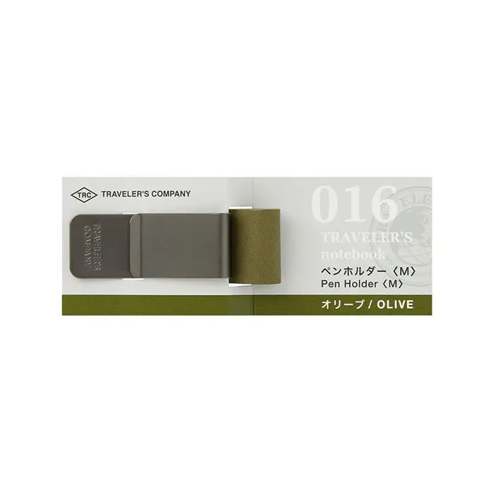 TRAVELER'S notebook Recambio 016 Sujeta Bolígrafo M Olive