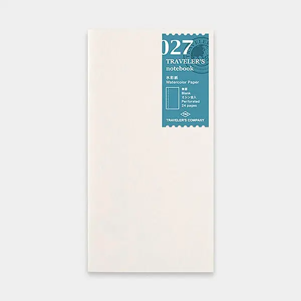TRAVELER'S notebook Recambio 027 Papel para Acuarela - Tamaño Regular