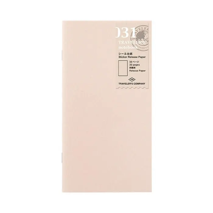 Traveler's Notebook Recambio 031 Papel para Pegatinas - Tamaño Regular