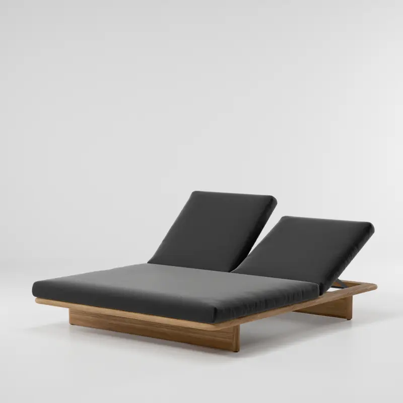 Tumbona doble para exterior Mesh | 01L Charcoal Terrain Elements