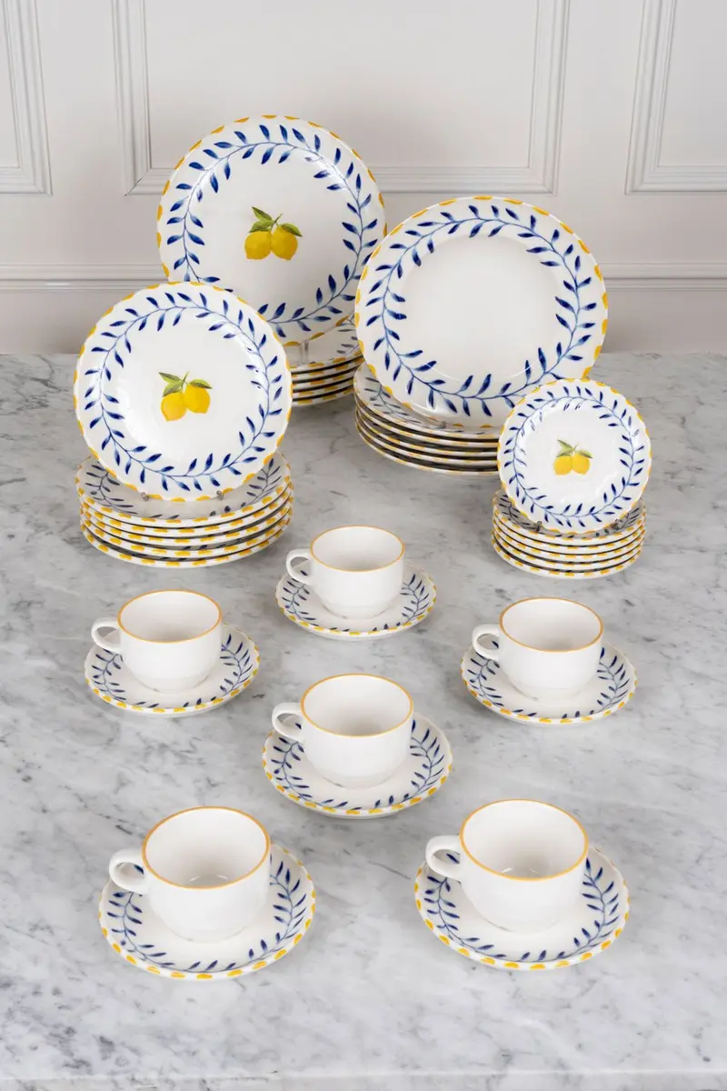 Vajilla Limoncello & Tazas Para 6 Personas