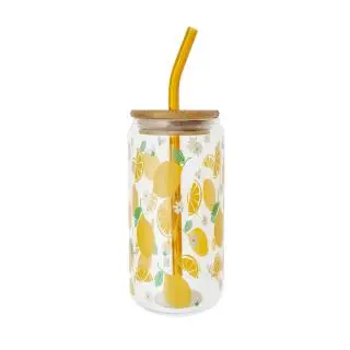 Vaso Borosilicato To Go Naranja