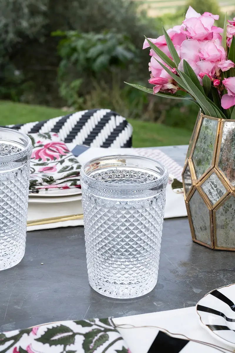 Vaso Cristal Alto Transparente Picos