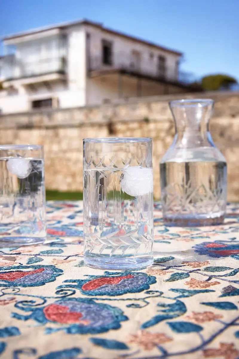 Vaso Pequeño Cristal Tallado