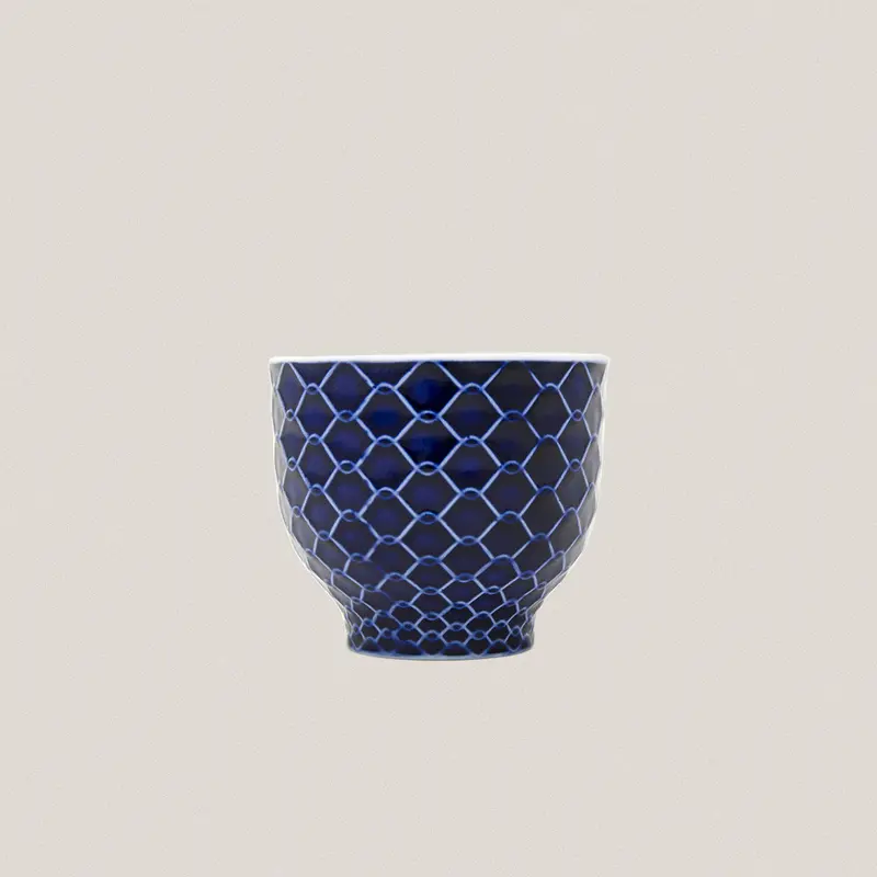 Vaso Rede Azul Cobalto