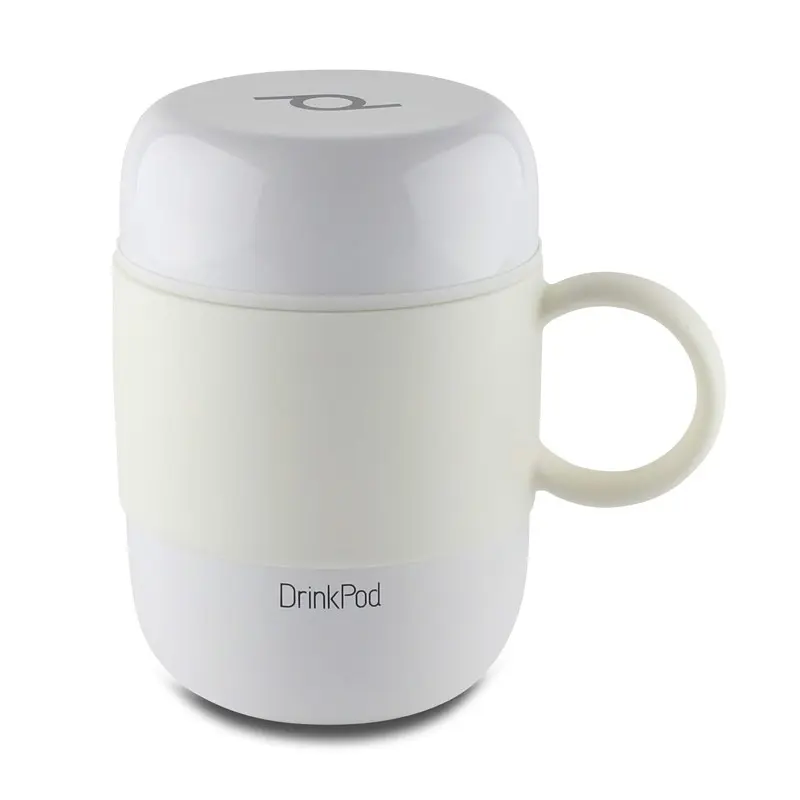 VASO TERMICO CON ASA 0.28L BLANCO DRINKPOD