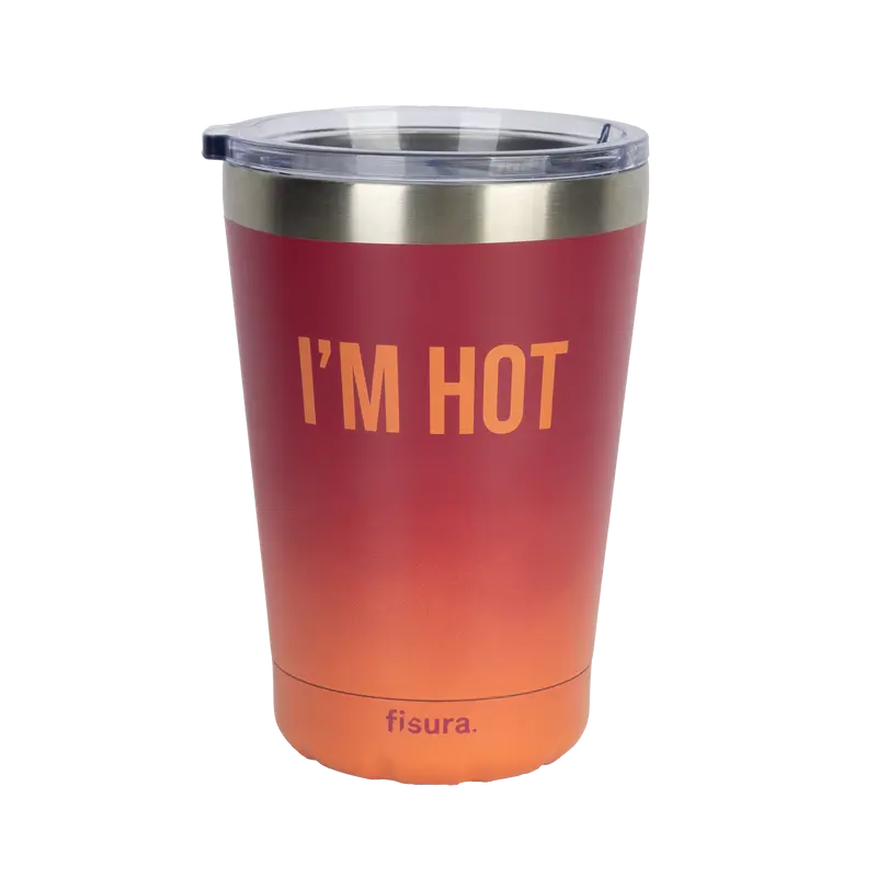 Vaso termo “I’m hot” degradado