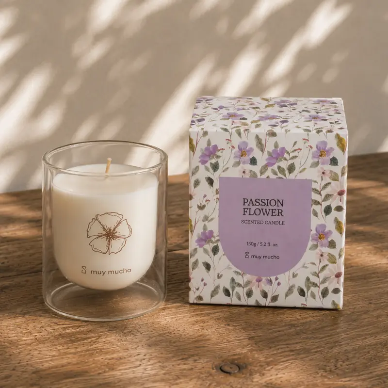 VASO VELA SOJA PASSION FLOWER 8X11 150