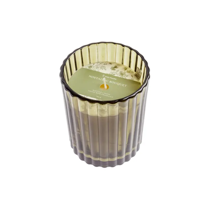 Vaso vela velvet rose
