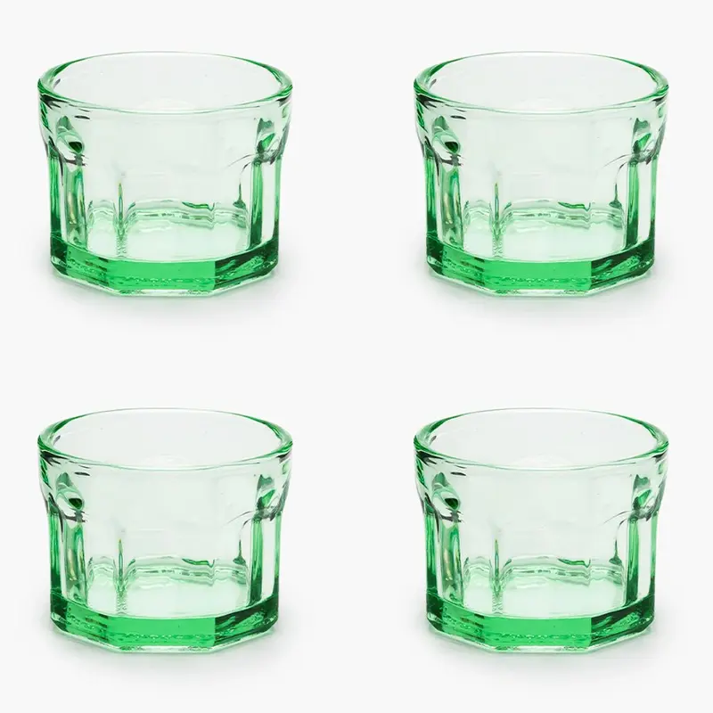 Vasos Fish & Fish Verde S (set de 4)
