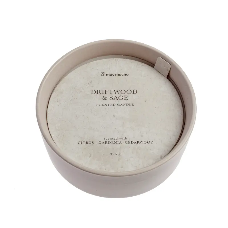 Vela 3 mechas driftwood&sage