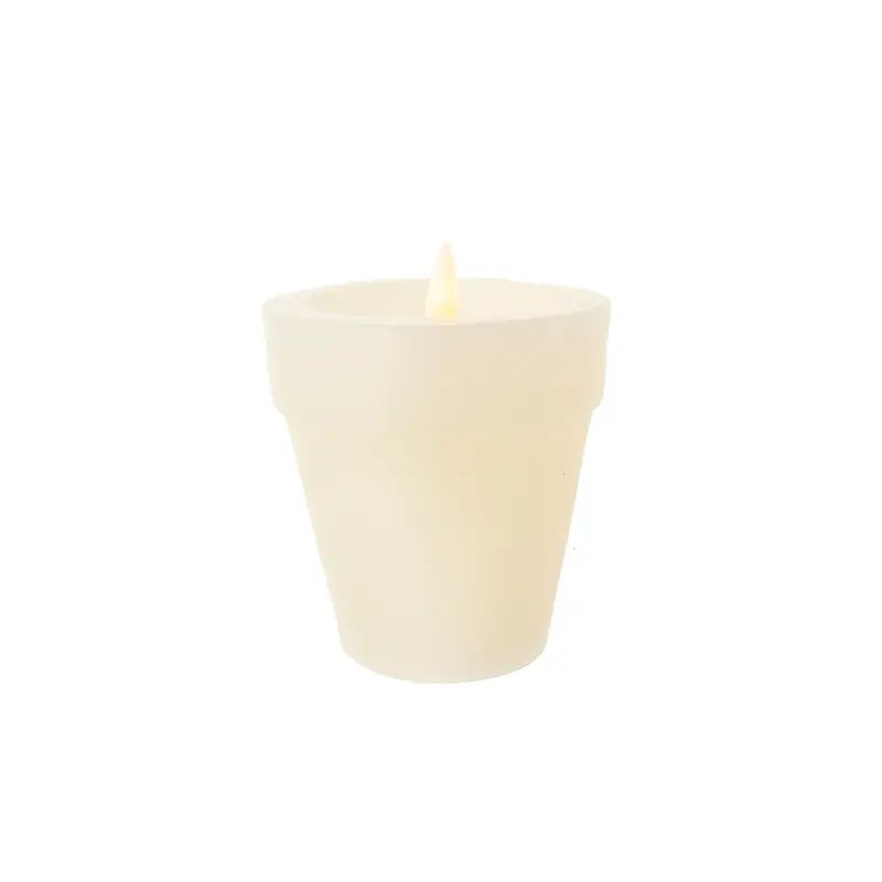 Vela led maceta