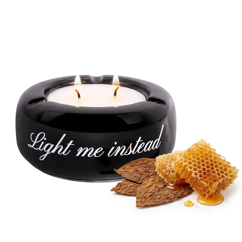 Vela multiusos “Light me instead” – tabaco y miel