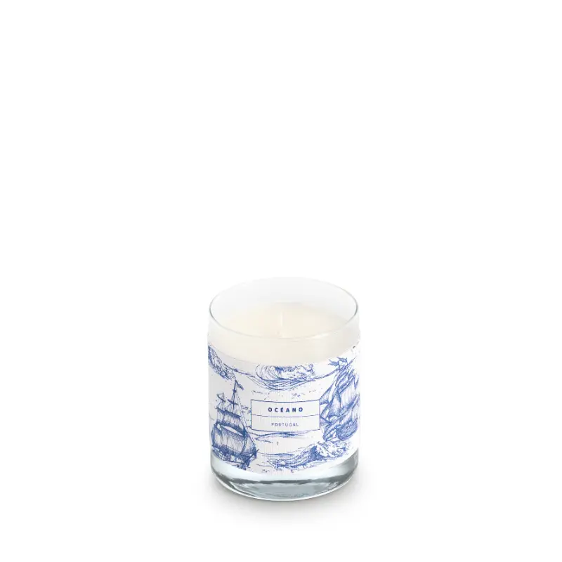 Vela Océano 220 gr - FRAGANCIA OCEÁNICA, VERDE Y AMADERADA