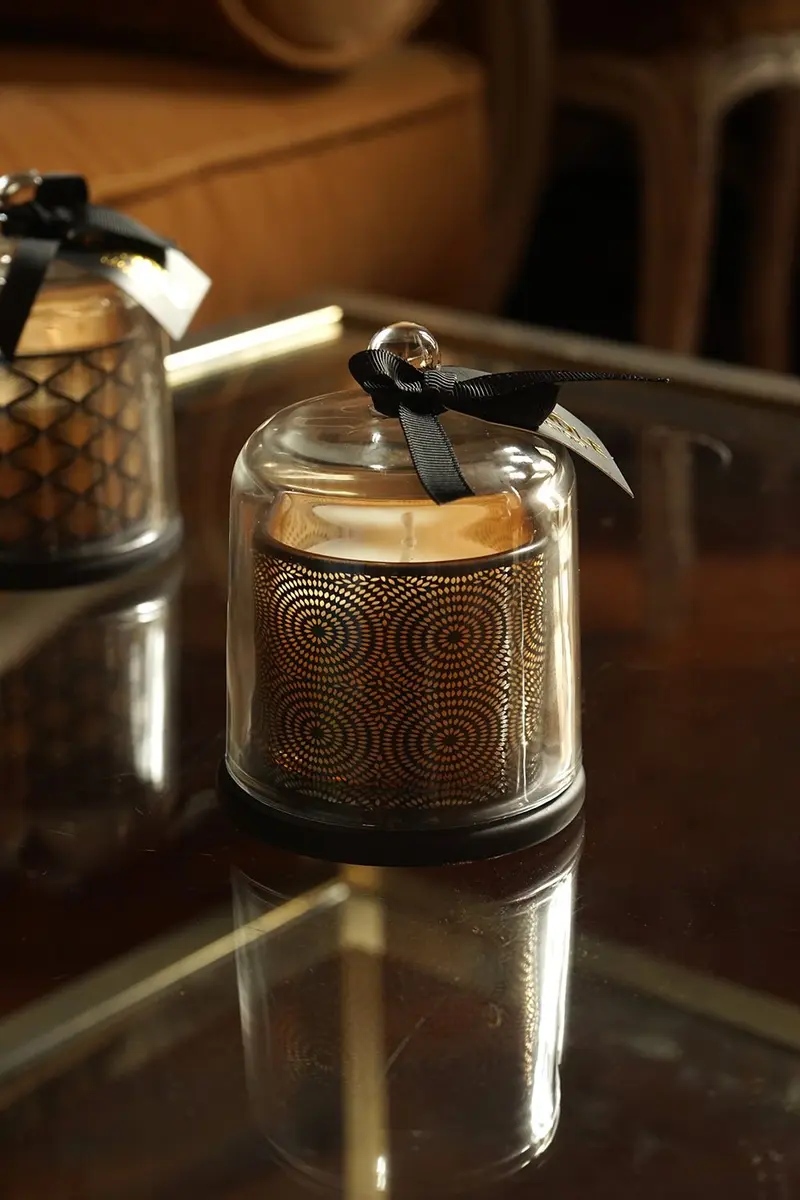 Vela Perfumada Con Campana De Cristal