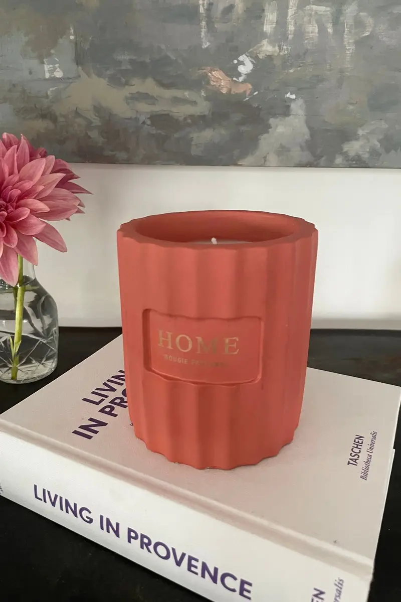 Vela Perfumada Con Diseño Ondulado