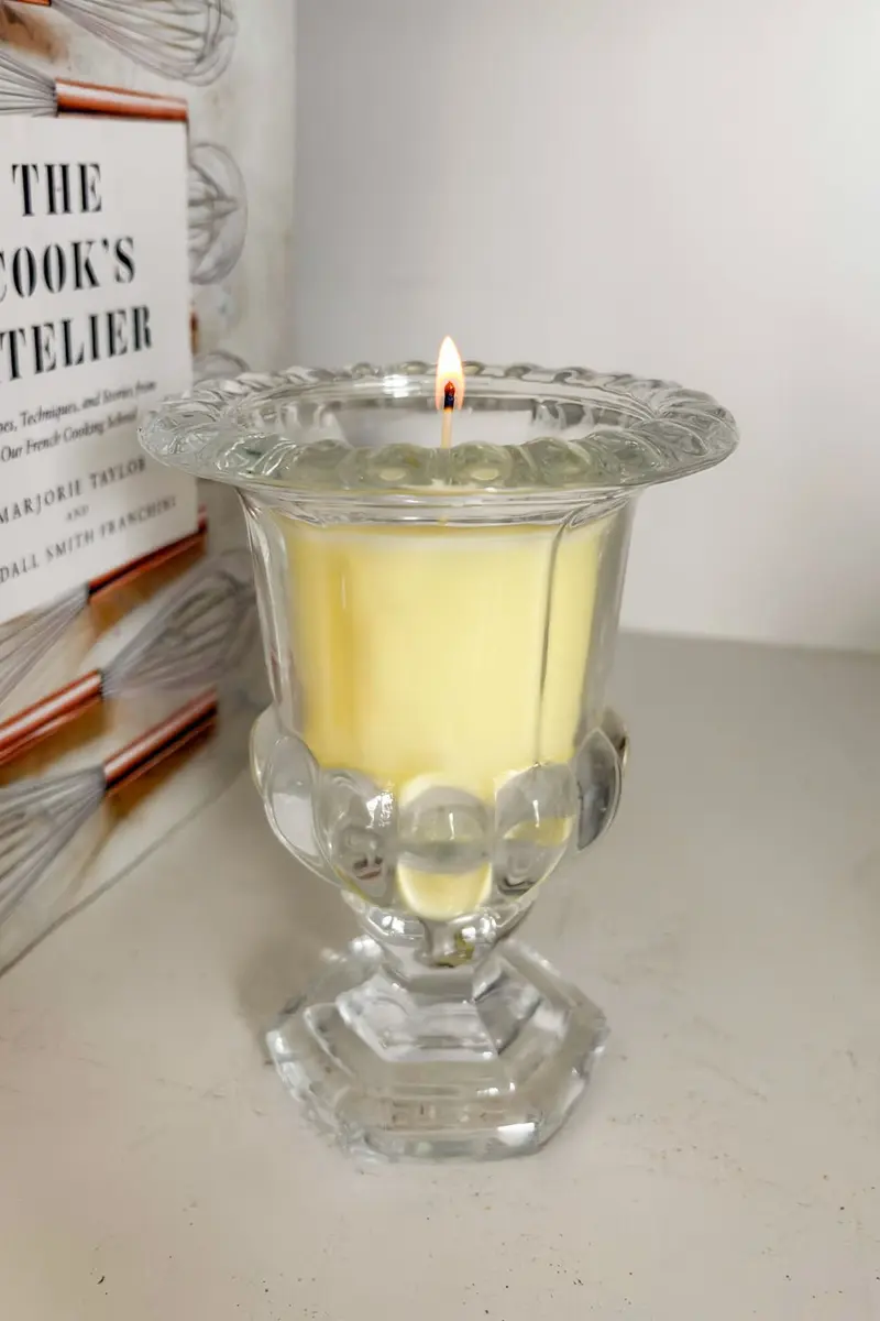 Vela Perfumada En Jarrón De Vidrio Grande