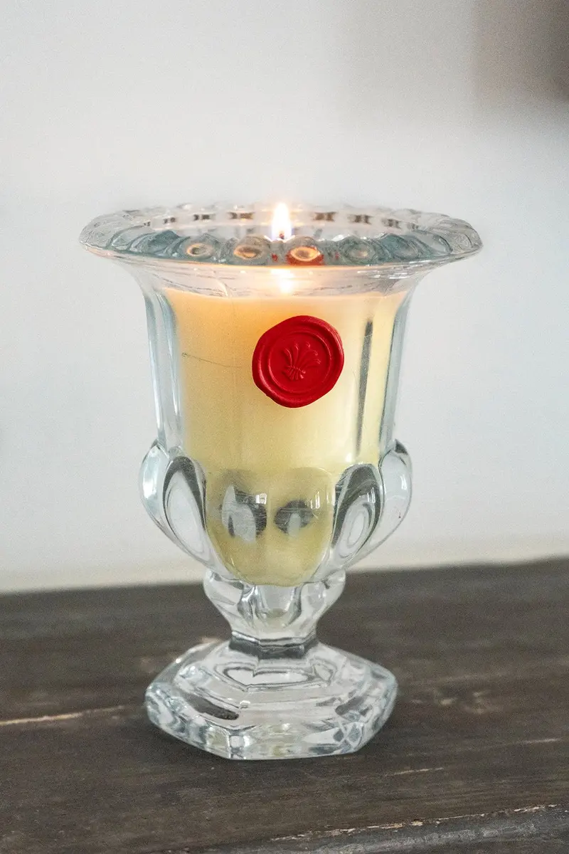 Vela Perfumada En Jarrón De Vidrio