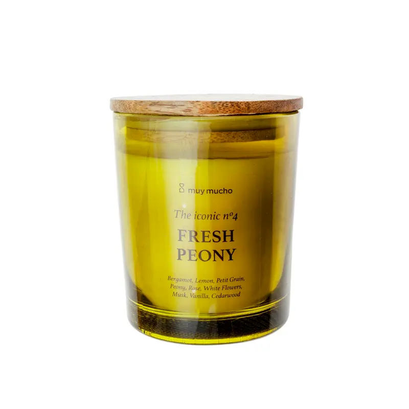 Vela Perfumada Fresh Peony · Aroma Floral Fresco · 200 g