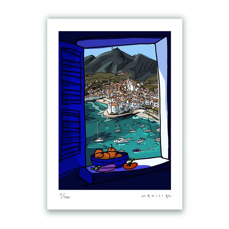 Ventana de Cadaqués Impresión Fine Art