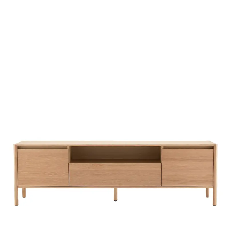 Verade - Mueble de TV 2 puertas 1 cajón de madera L180cm