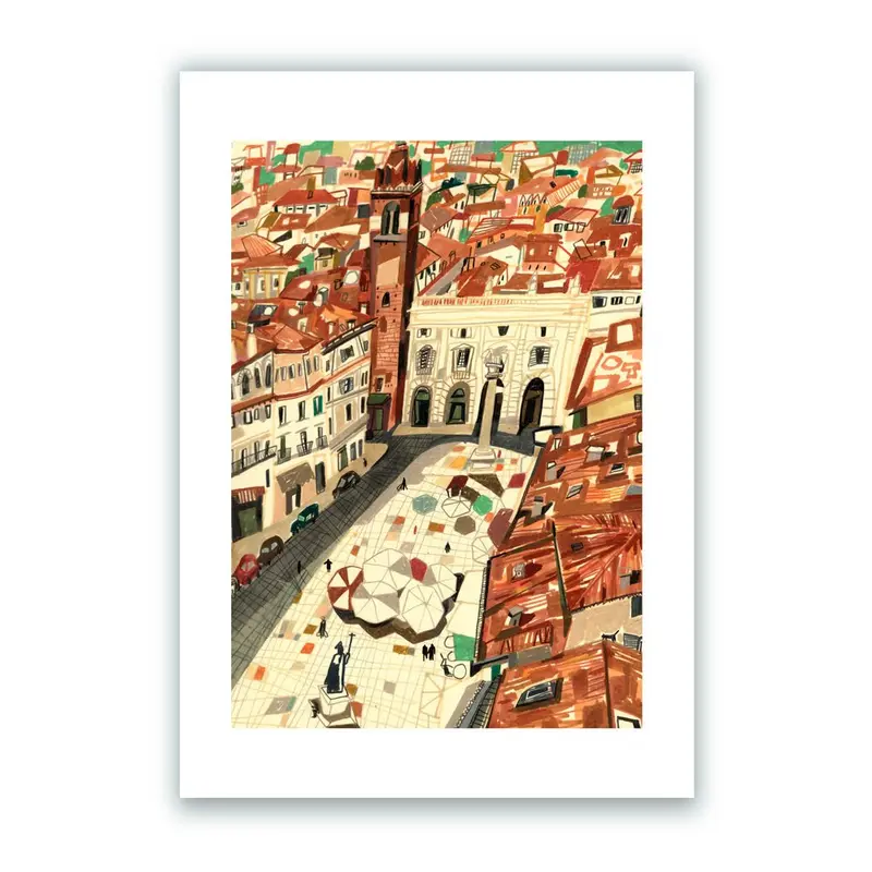 Verona City View Impresión Giclée