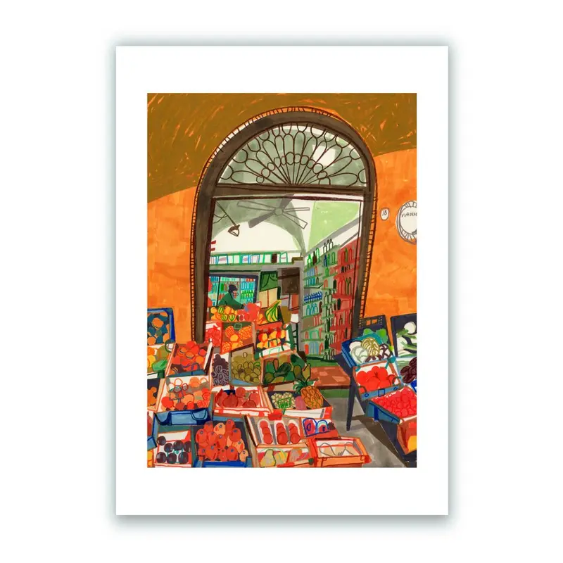 Via Drapperie, Bologna Impresión Giclée