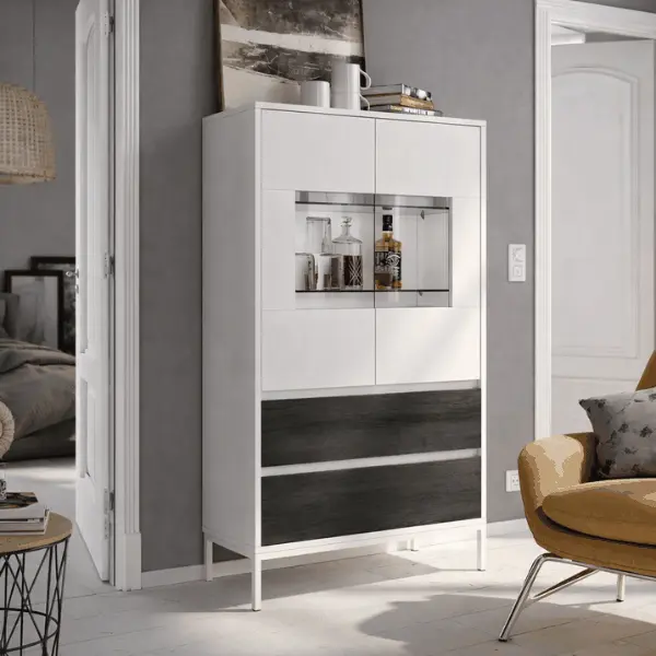 Vitrina dos puertas LECCE 135cm