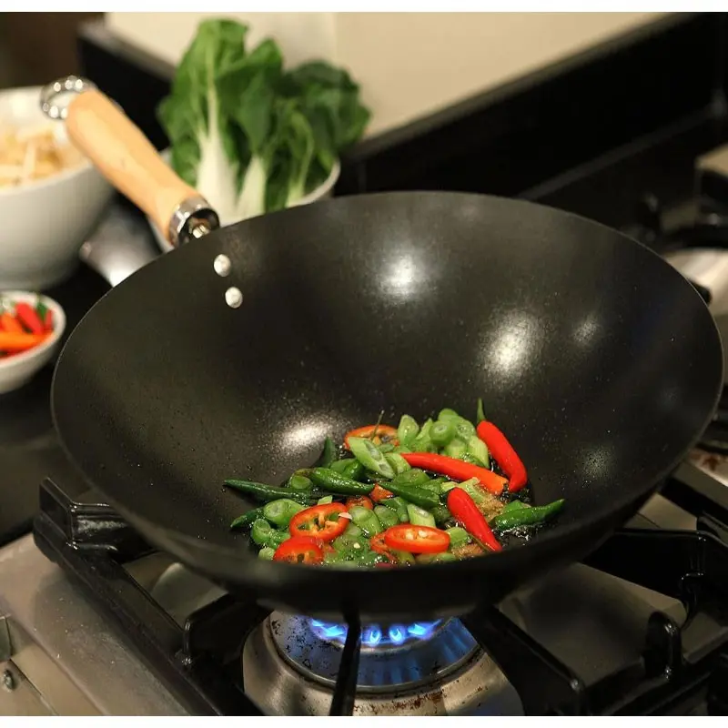 WOK ACERO CARBONO 30CM